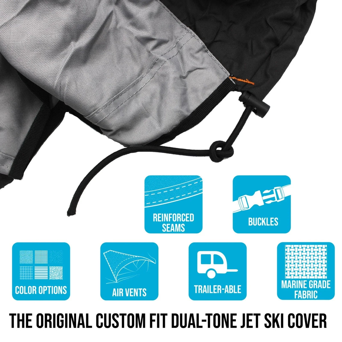 Custom Fit Waterproof PWC Jet Ski Cover for Yamaha WaveRunner FX Cruiser LTD (2008–2023)
