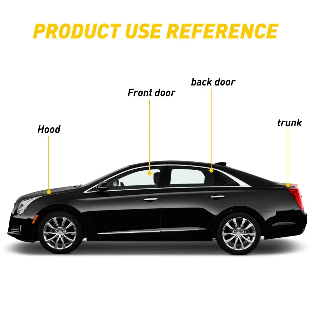 D Shape Rubber Hood Door Guard Trim Molding for Cars