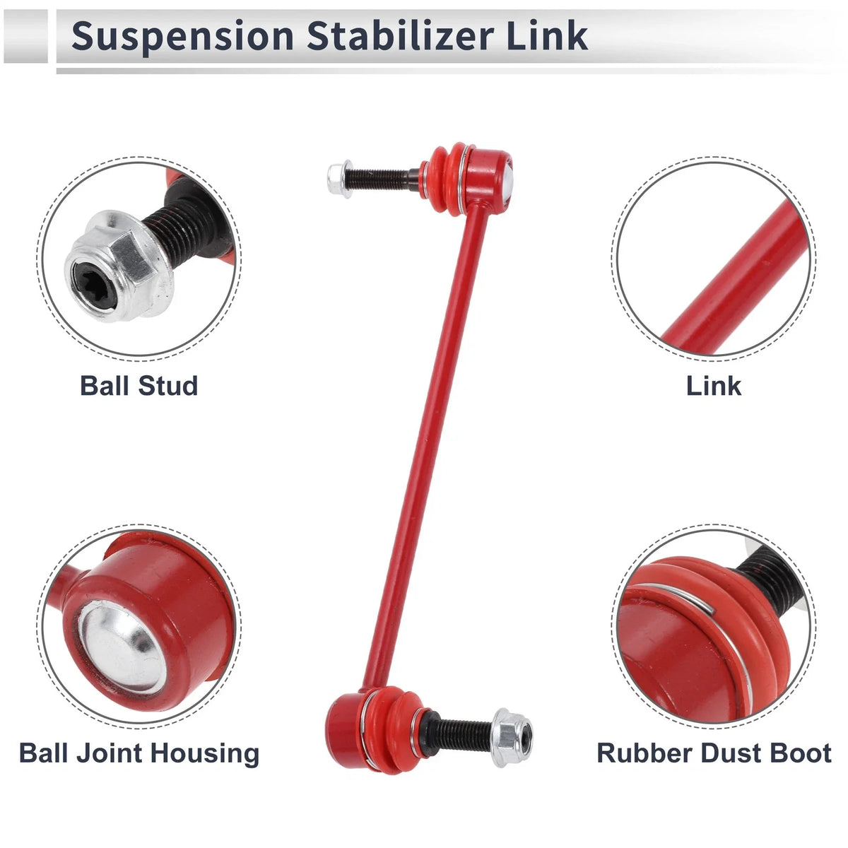 Set of 2 Front Stabilizer Bar Links for Honda Pilot (2016–2022) No.K750376/K750377