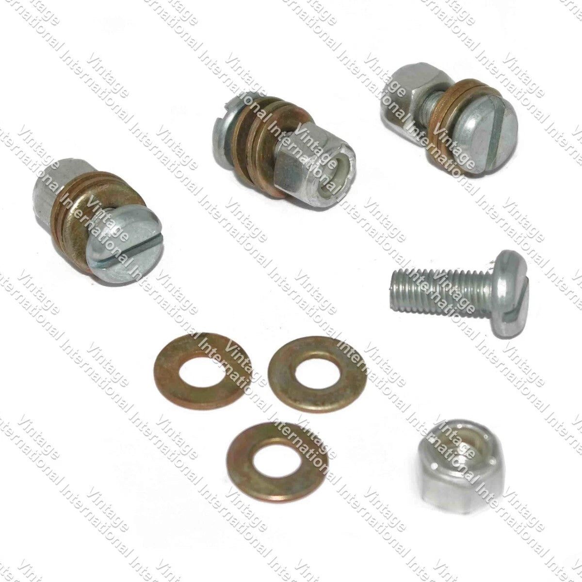 Pack of 4 Bonnet Screws with Nylock Nut for Ford & Fordson Tractor