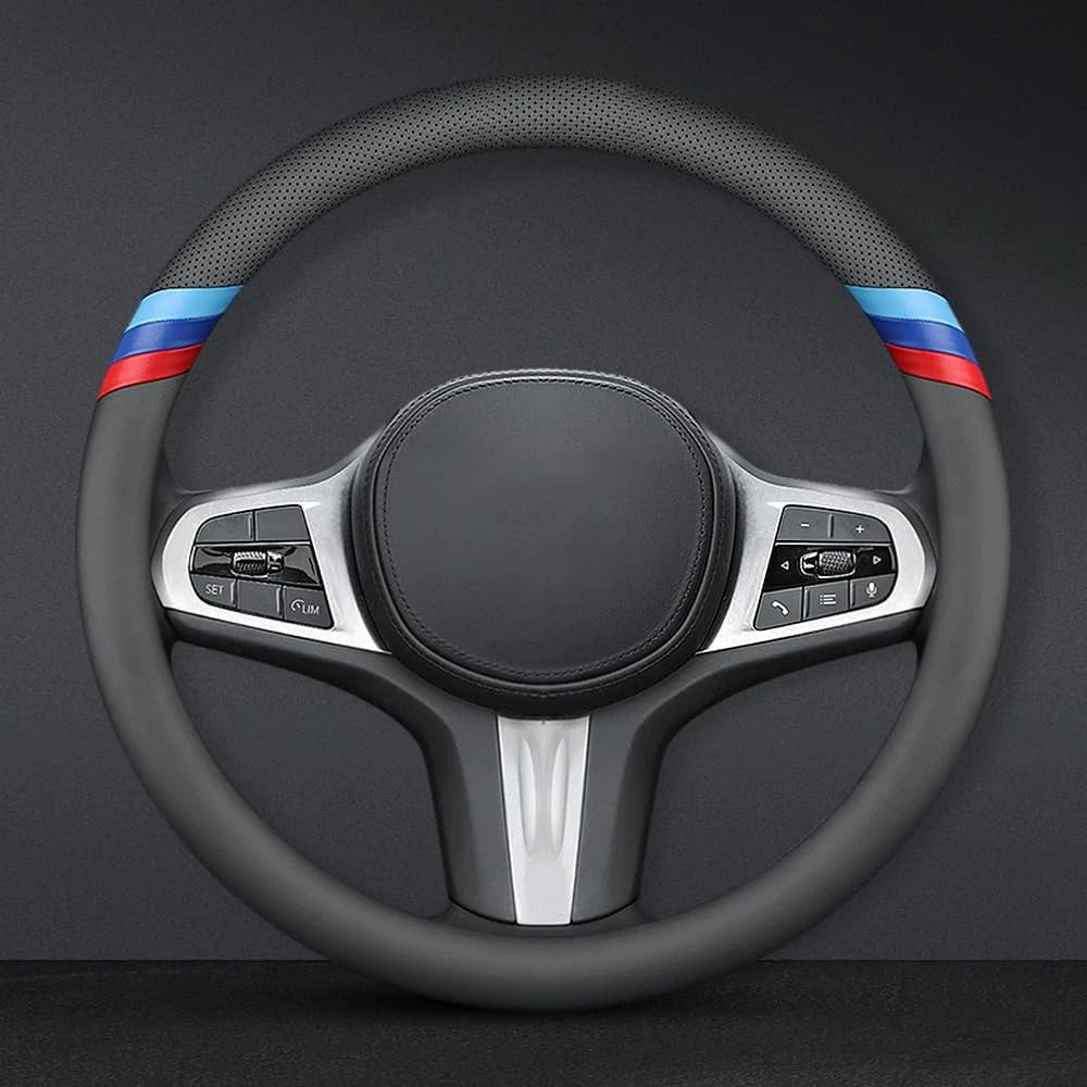Nappa Leather Steering Wheel Cover for BMW (2010–2023)