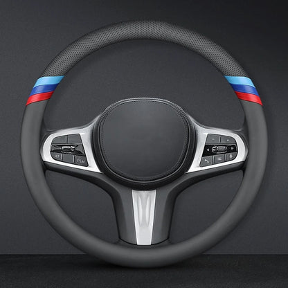 Nappa Leather Steering Wheel Cover for BMW (2010–2023)