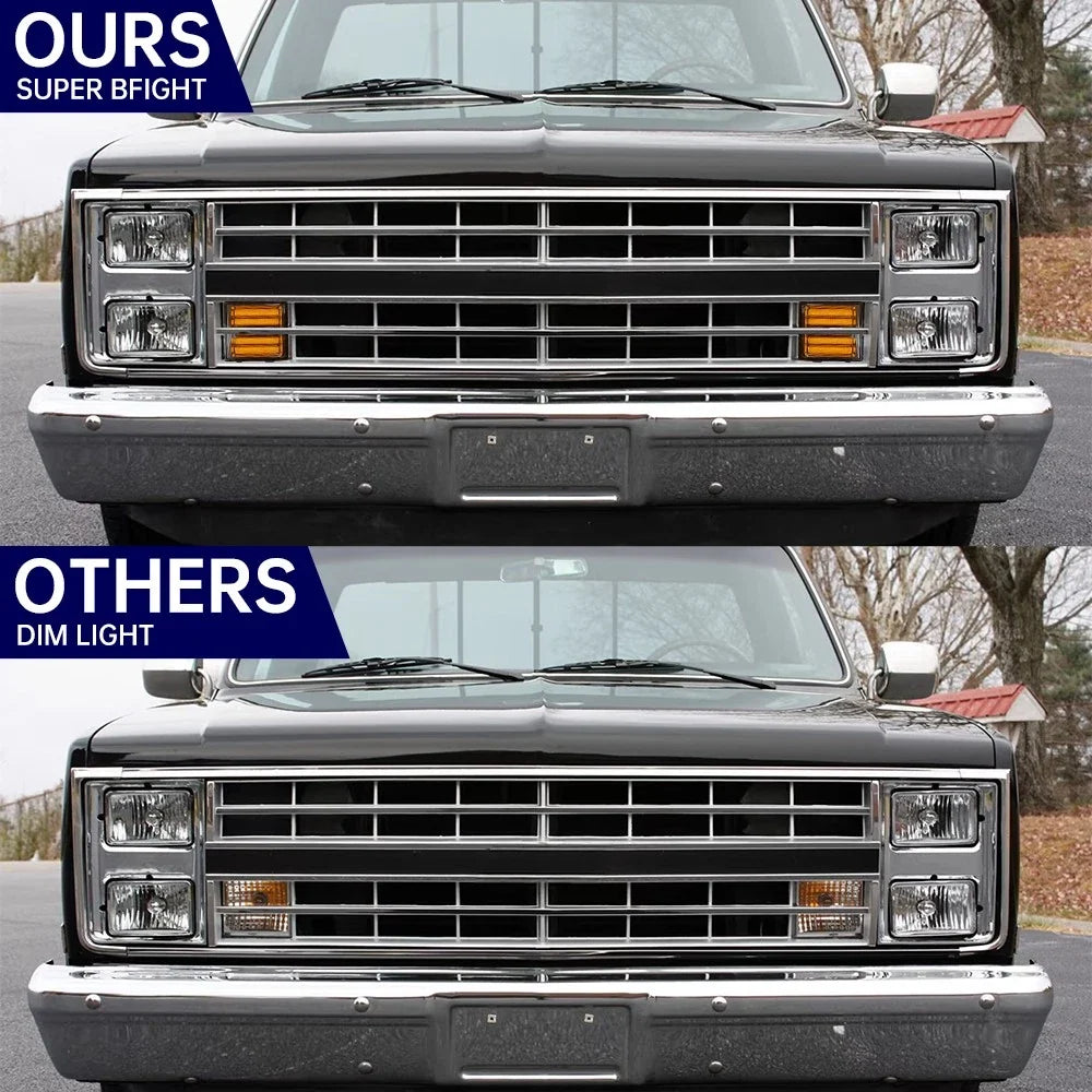 Smoked Switchback LED Signal Blinker Corner Light for Chevrolet GMC Pickup