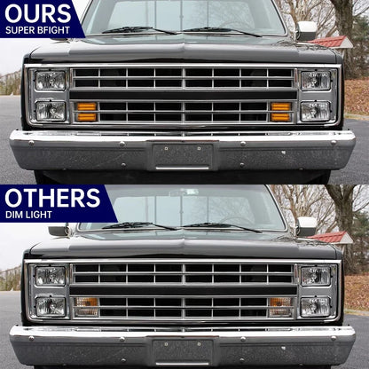 Smoked Switchback LED Signal Blinker Corner Light for Chevrolet GMC Pickup