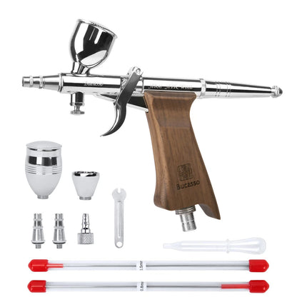 Airbrush Kit for Automotive Painting (0.3mm/0.5mm/0.8mm Needles)
