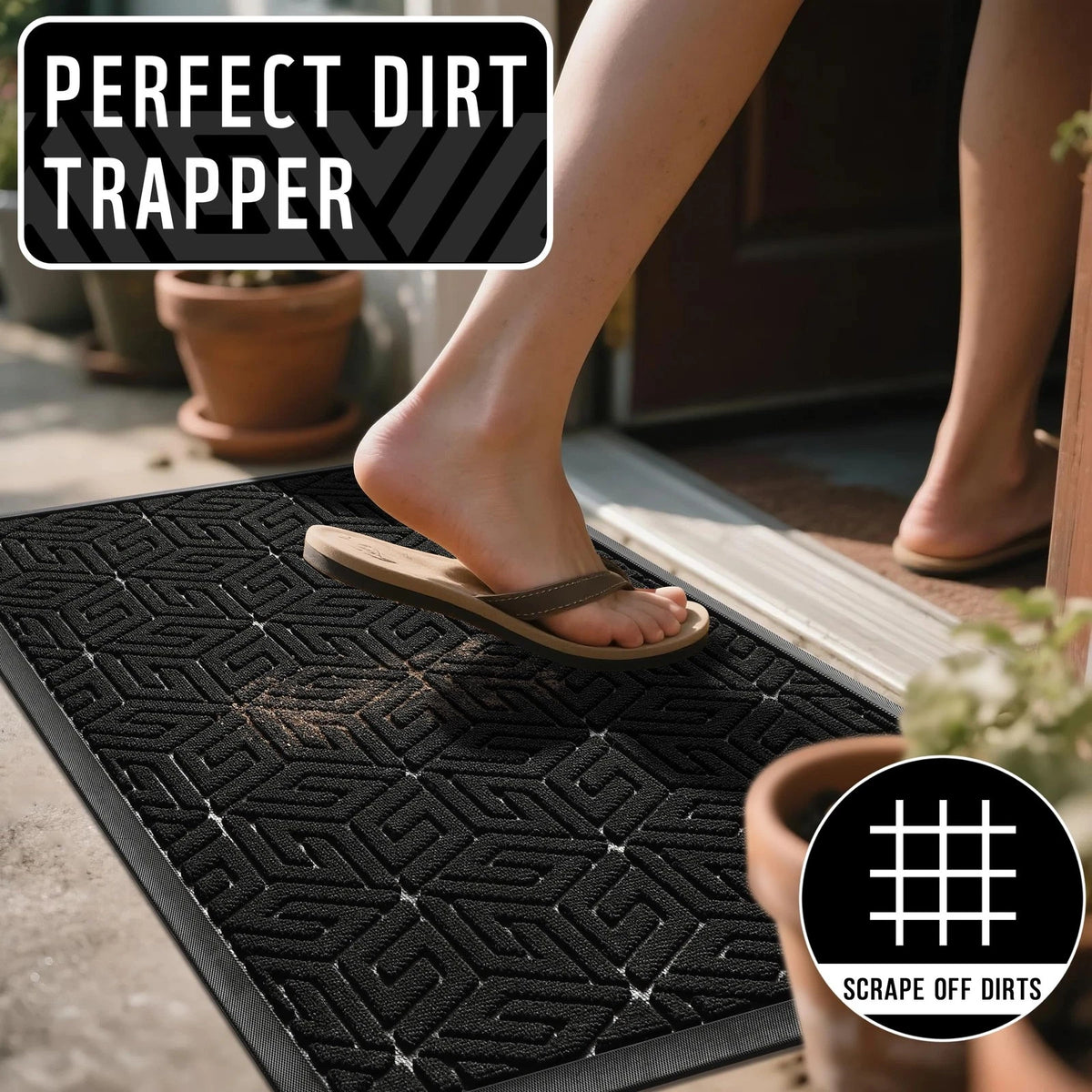 Doormat Outdoor Entrance Mat for Front Door (29.5x17)