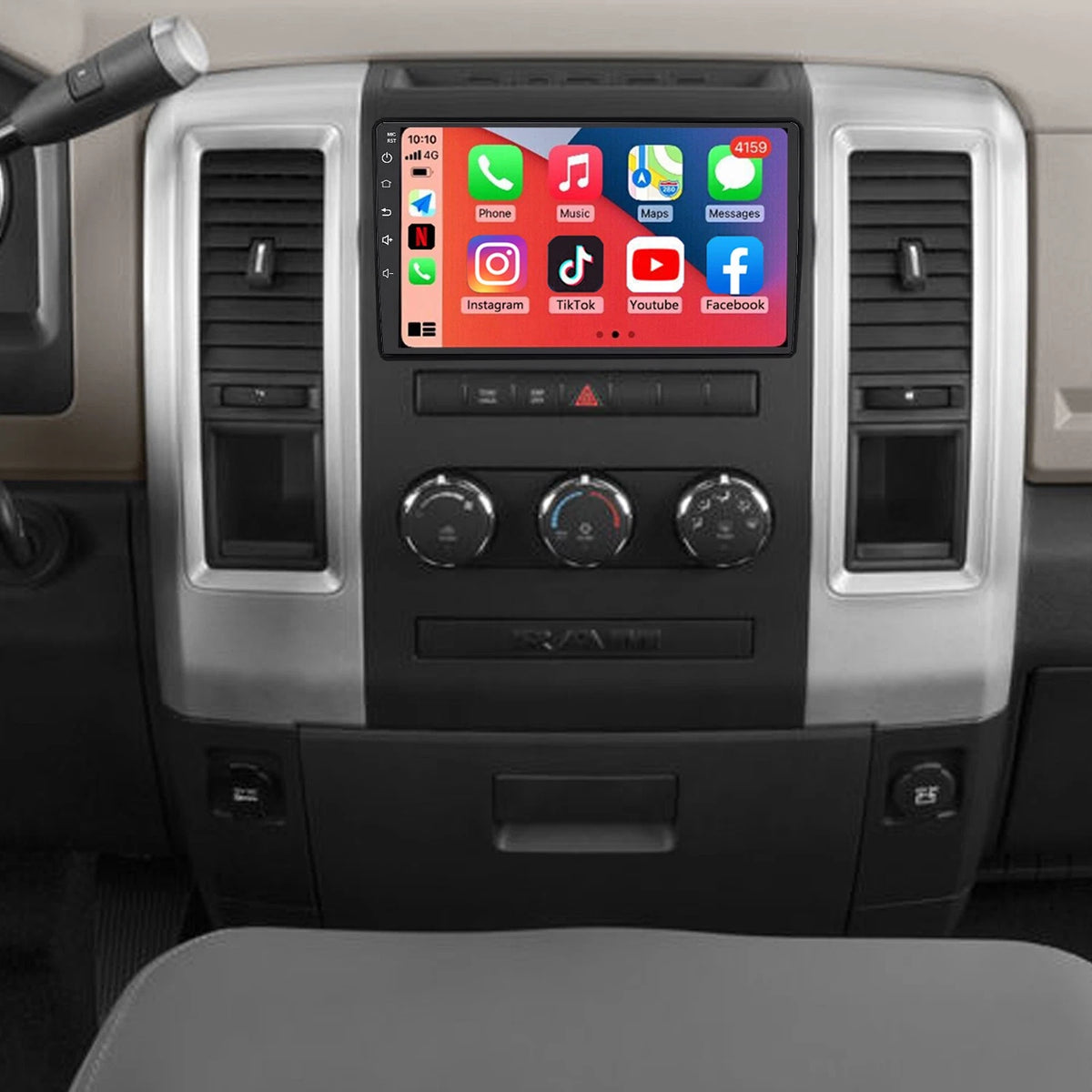 Android 13 GPS Carplay Stereo for Jeep Wrangler (2011–2023)