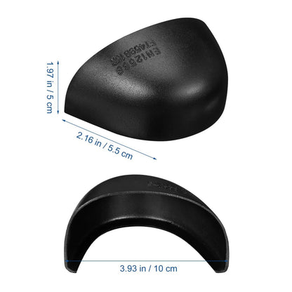 1 Pair Steel Toe Guard for Shoes 10.00X5.50X5.00CM, Black