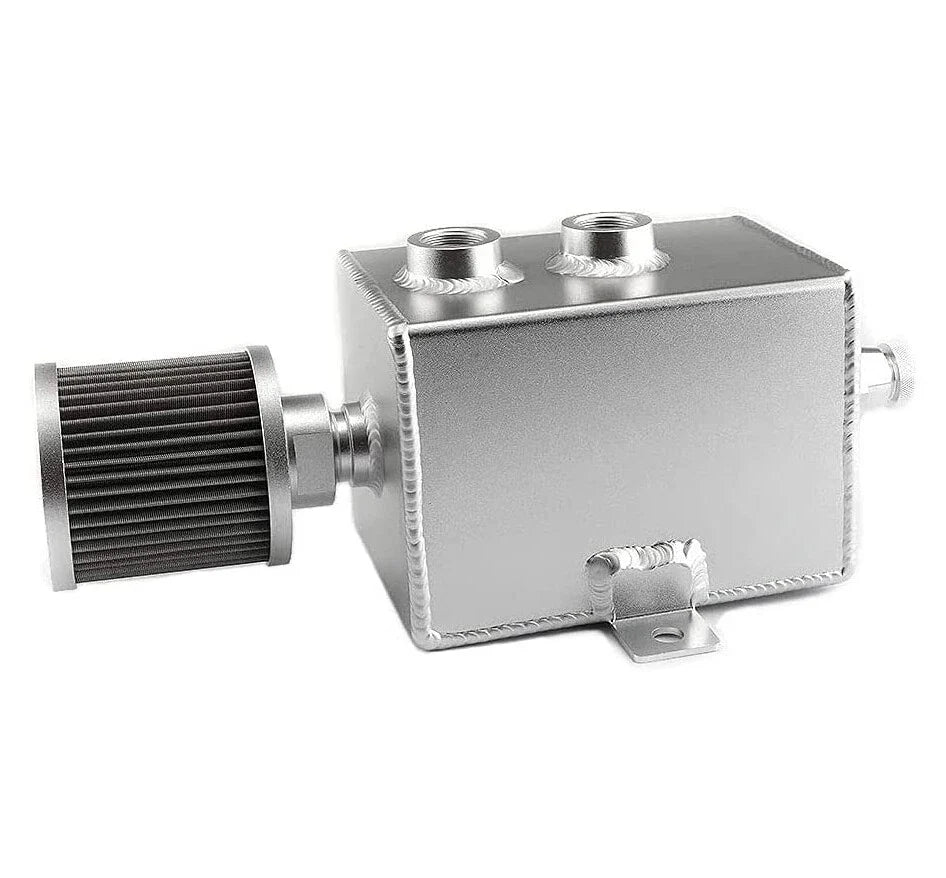 2L Oil Catch Can Tank 2 Port AN10 with Breather Filter and Drain Tap
