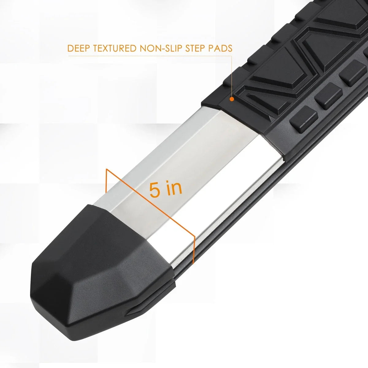 5" Aluminum Side Step Nerf Bar Running Board for Dodge Ram Truck (2009–2020)