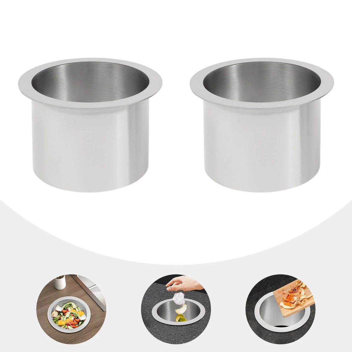 Countertop Trash Grommet for Stainless Steel (No Specific Years)