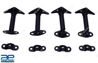 Set of 4 Bonnet Hood Clip Latch Kit for Jeep Wrangler