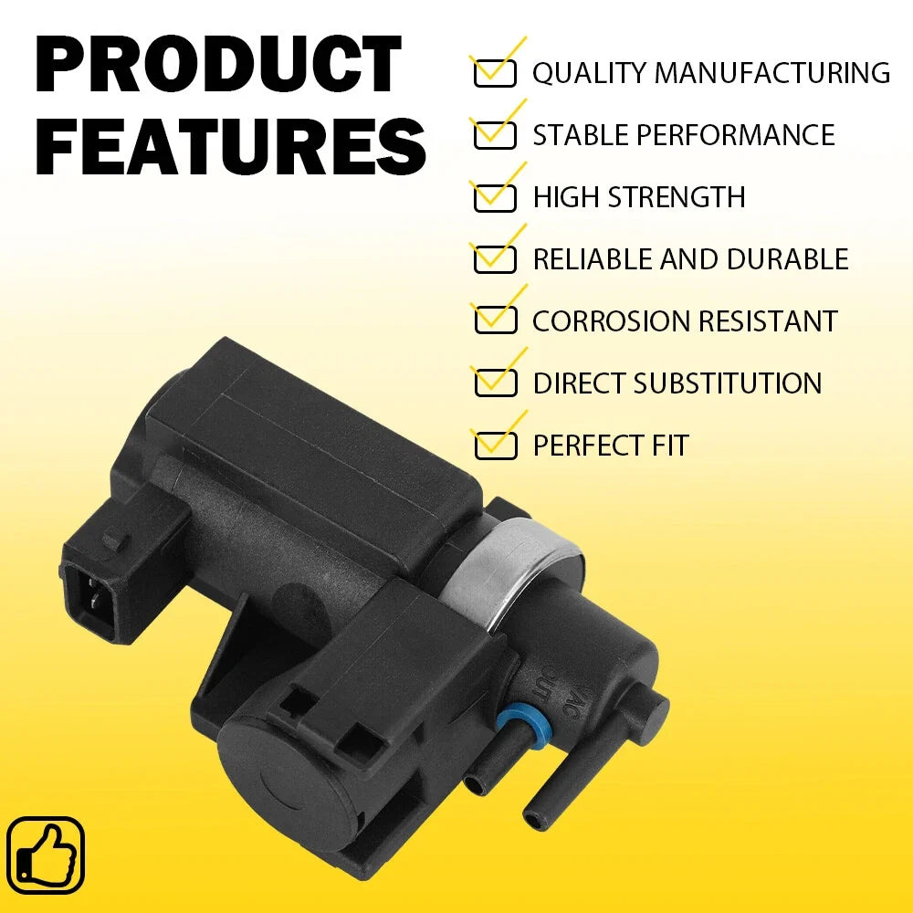 Turbocharger Boost Solenoid Valve for BMW 320i 328i 335i 428i 528i 535i 640i (2012–2019)