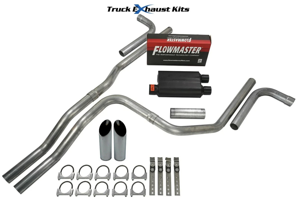 2.5" Dual Exhaust Kit for Chevy Avalanche (2007–2013) - Flowmaster 40 Series SW Tip