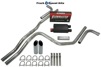 2.5" Dual Exhaust Kit for Chevy Avalanche (2007–2013) - Flowmaster 40 Series SW Tip