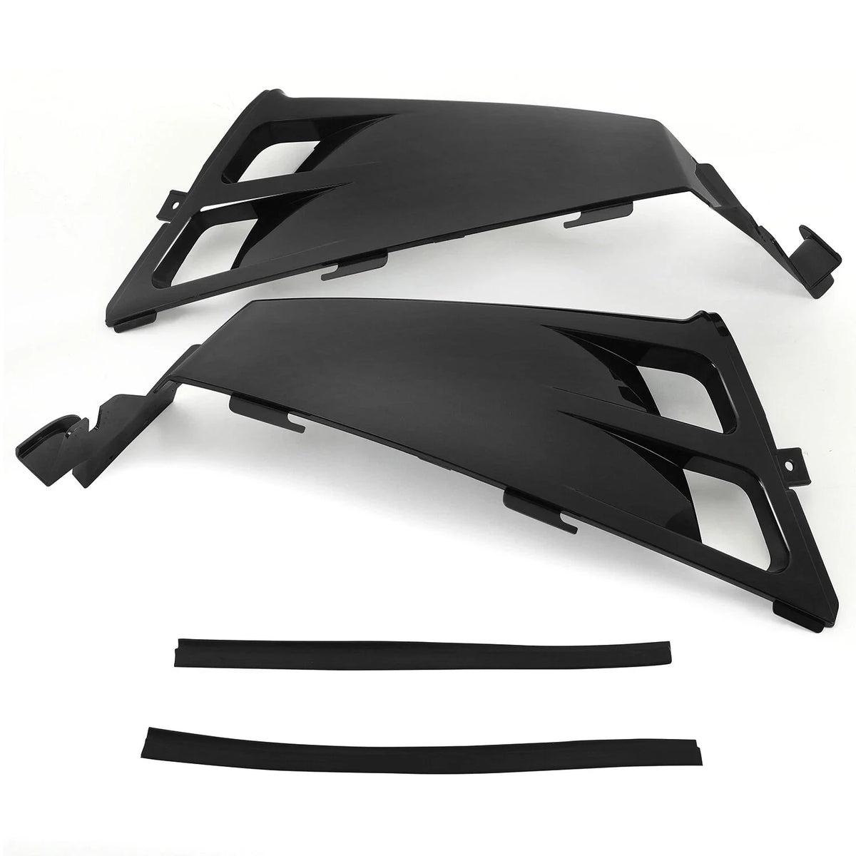 Gas Tank Side Covers for Yamaha Banshee 350 (1987–2006) Black Plastic Wrap
