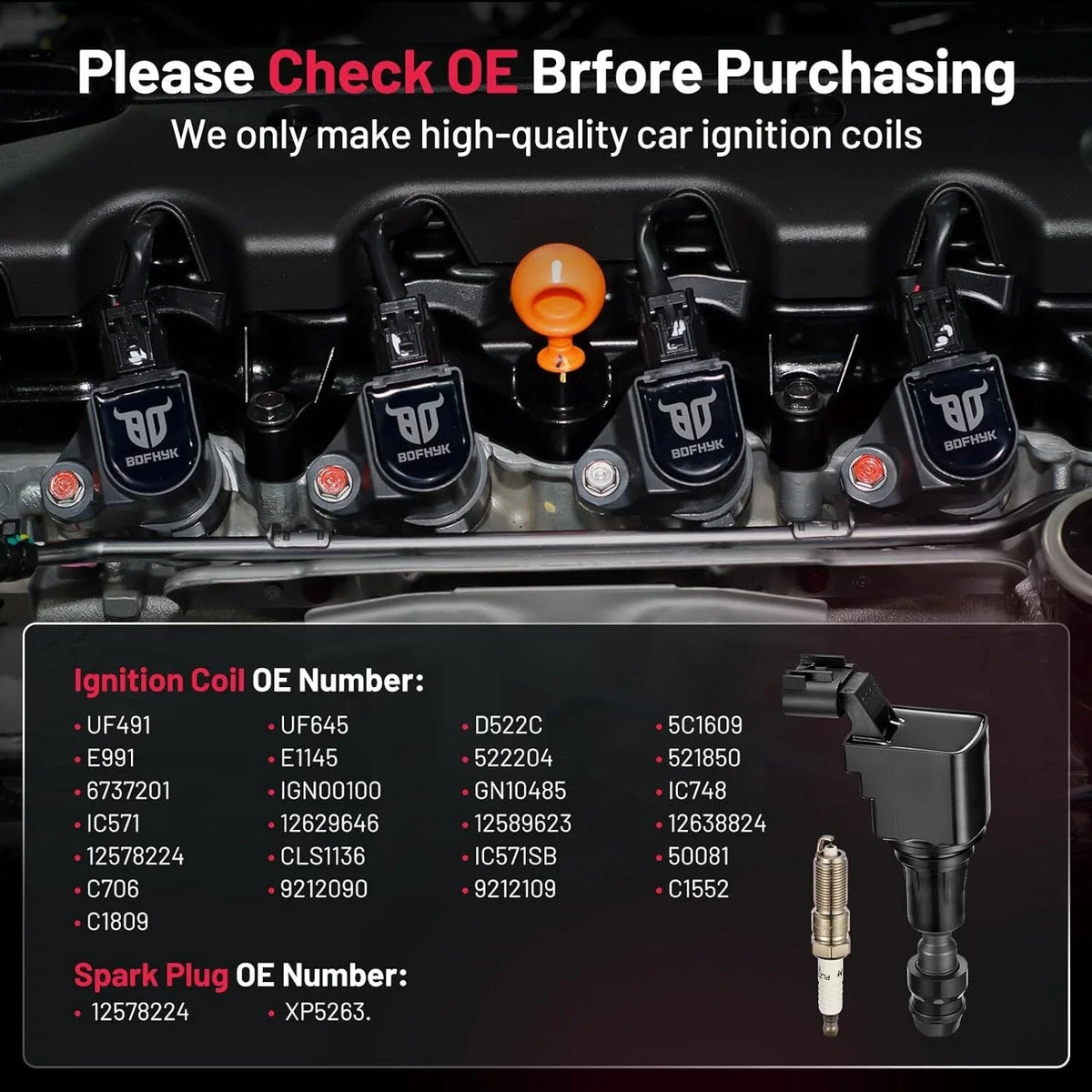 Ignition Coils & Spark Plugs For Chevrolet Equinox Buick Regal Saturn (2.4L, 2008–2010)