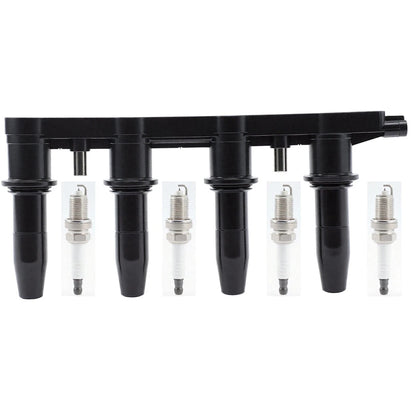 Ignition Coil and Spark Plug Kit for Chevy Aveo/Aveo5/Pontiac G3 (2009–2011) - 18085000, UF620, 25186687, 55561655, 96476983, NGK7100