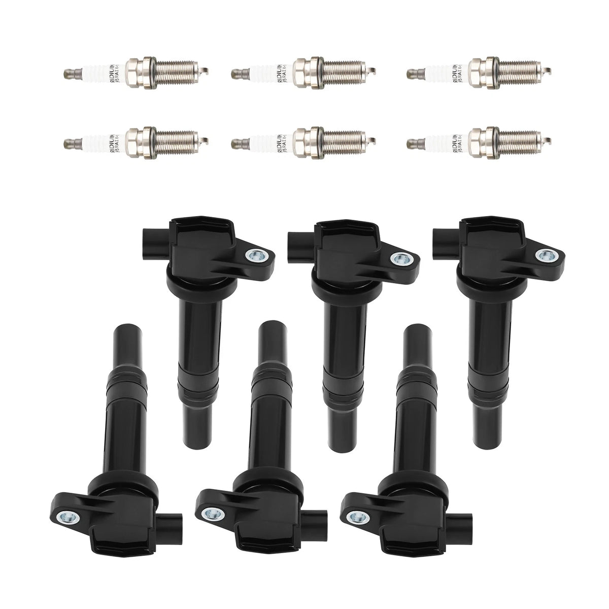 6X Ignition Coils & Spark Plugs for Hyundai Santa Fe Kia Magentis (2001–2006)