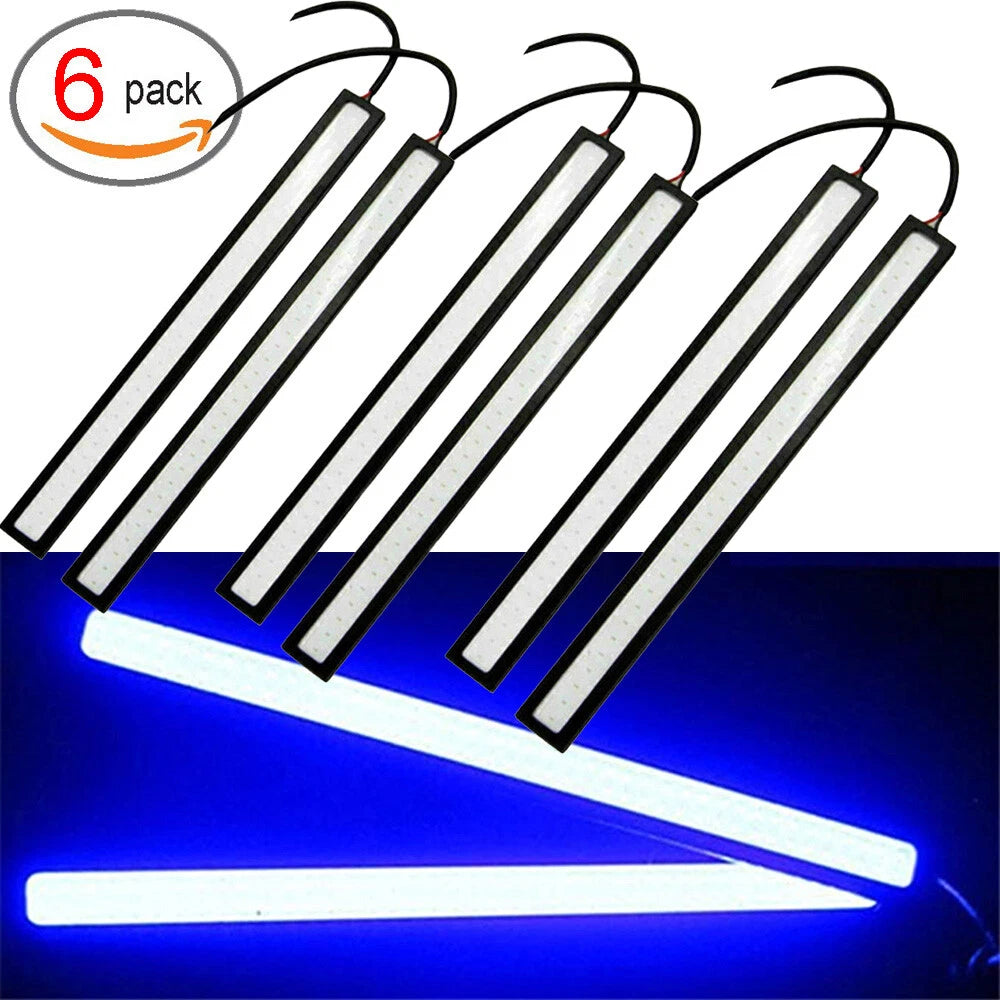 6X 12V LED Blue Strip Lights for Car Van Boat Home (2020)