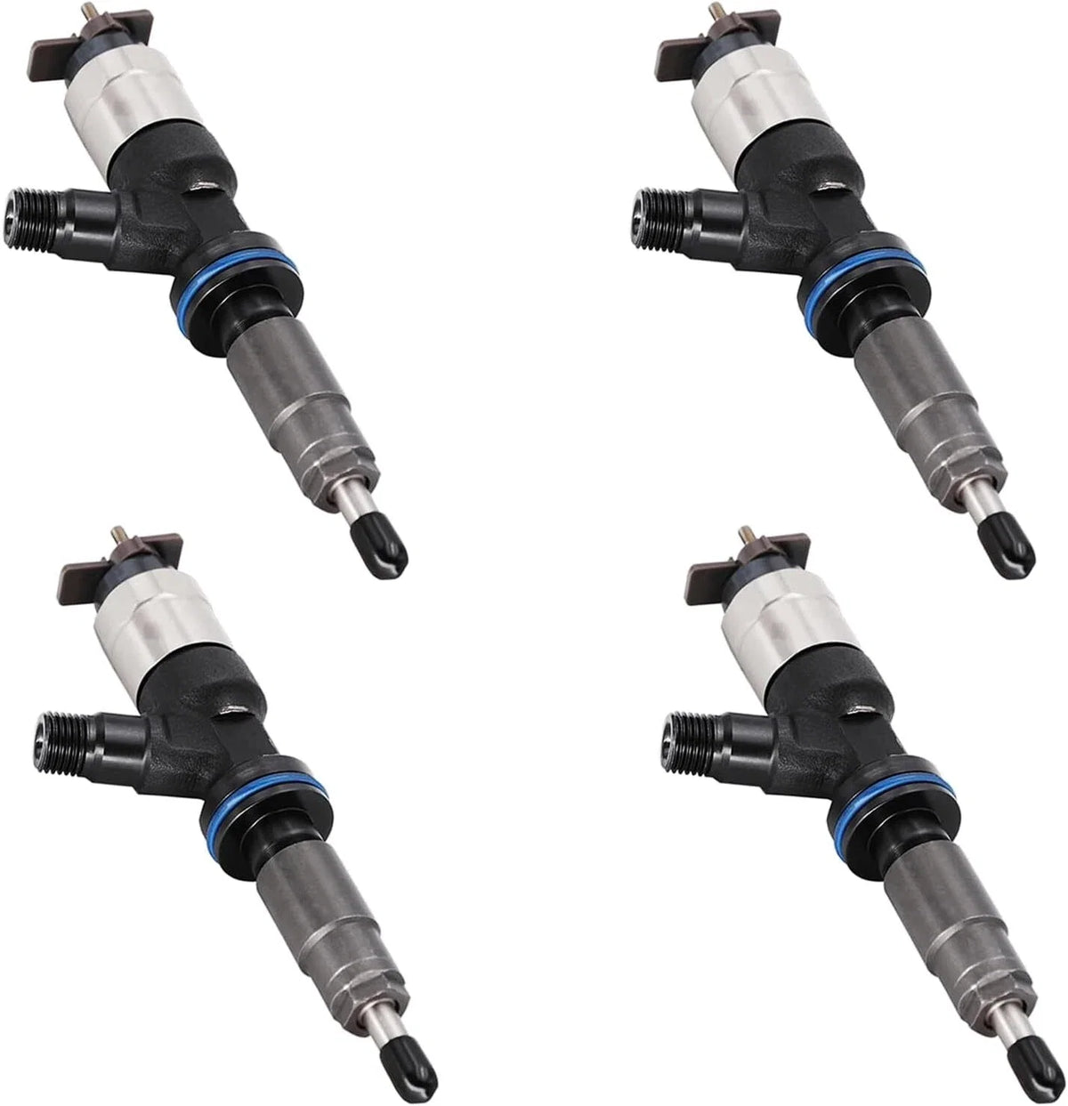 Set of 4 Common Rail Injectors 3707280 for Cat C4.4 Engine (Excavator)