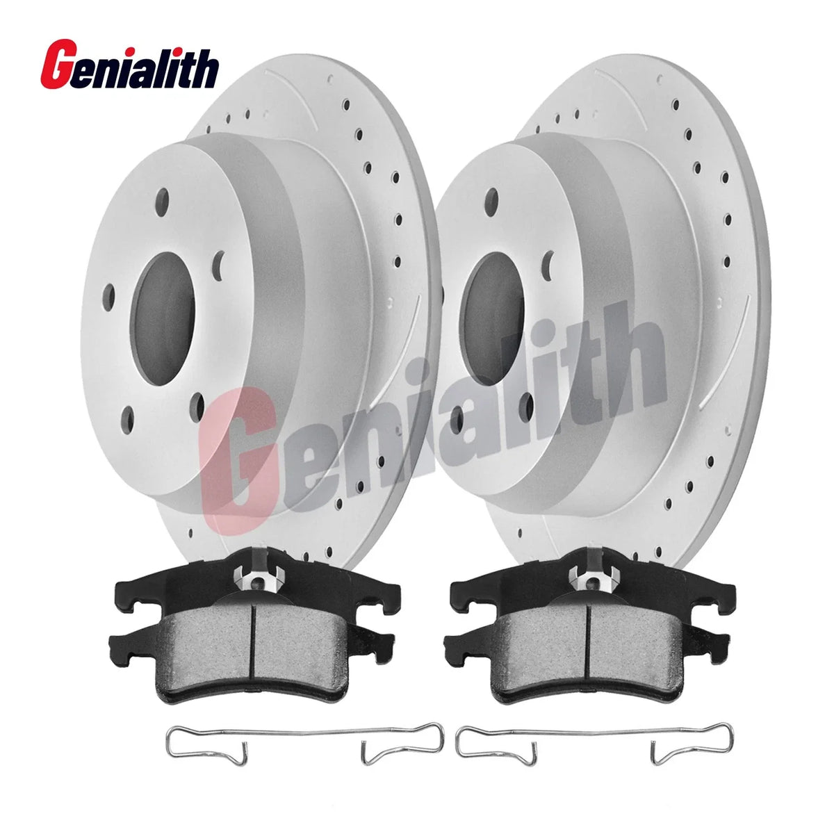 Set of 4 Rear Brake Rotors & Ceramic Brake Pads for Jeep Grand Cherokee (1999–2004)
