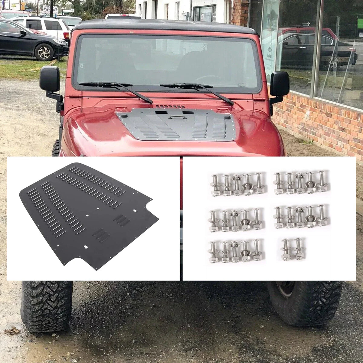 Front Vented Louver Hood Panel for Jeep Wrangler TJ (1997–2002)