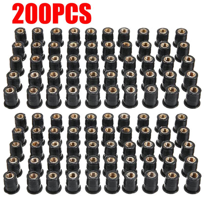 200PC M5 Rubber Well Nut for Motorcycle Bike ATV Windscreen Fairing