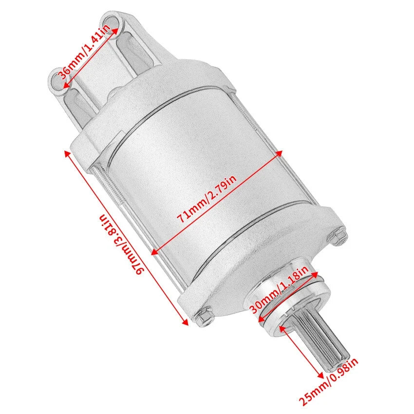 Starter for Suzuki LT-Z400 QuadSport Z400 (2009–2018)