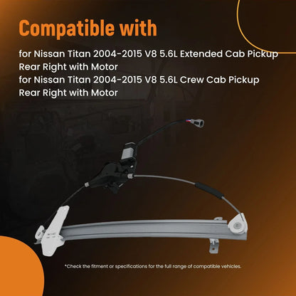 Rear Right Window Lifter for Nissan Titan (2004–2015) 82720ZC30A