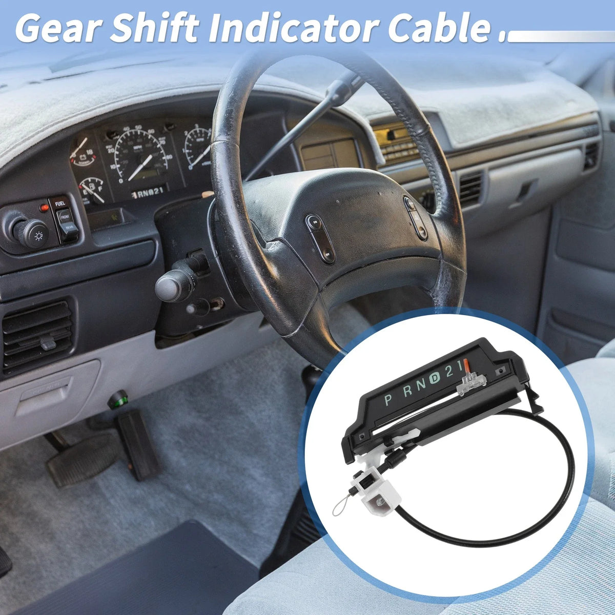 Gear Shift Indicator Assembly Cable for Ford F250 (1999–2003) XL3Z-7A110-AA
