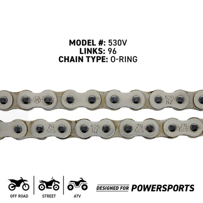Sprocket Chain Set for Suzuki RS250 (13/52 Tooth, MK1003614, 27600-02J01-114)