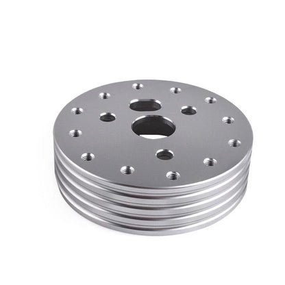 Aluminum 1" Hub Kit for 6 Hole Steering Wheel to Grant 3 Hole Adapter