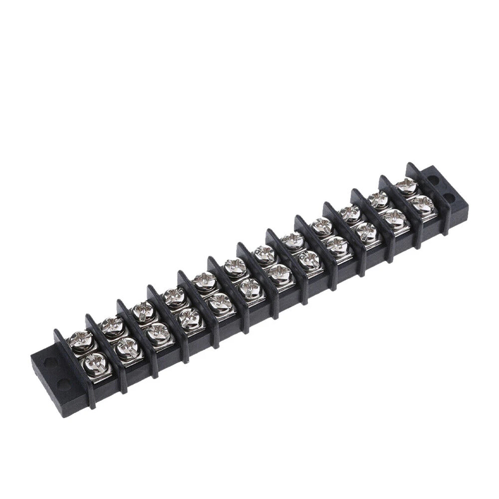 2X 12V Junction Block, Bus Bar Terminal in Plated Brass