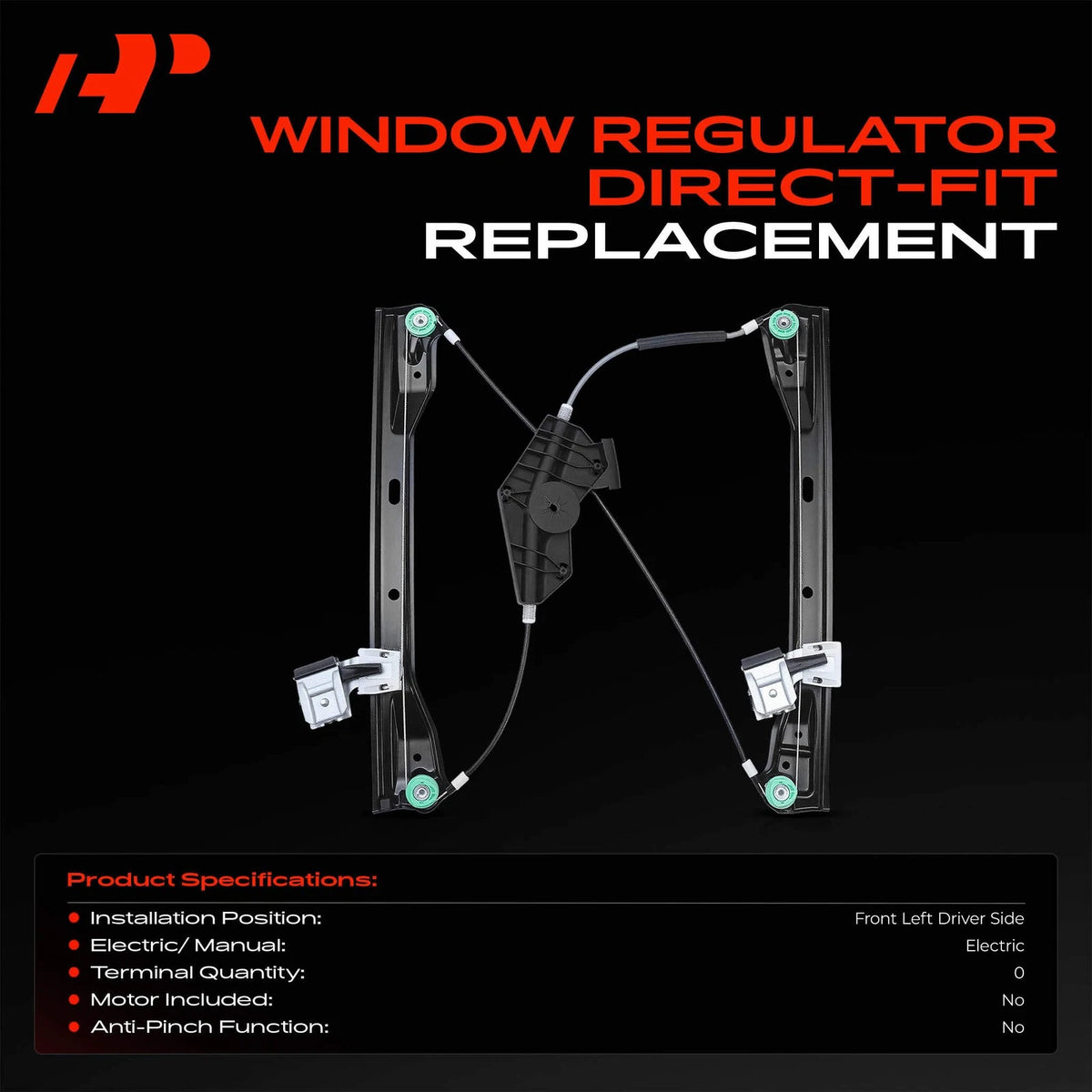 Front Driver Side Power Window Regulator for Mercedes-Benz C230 C250 (A2127201579)