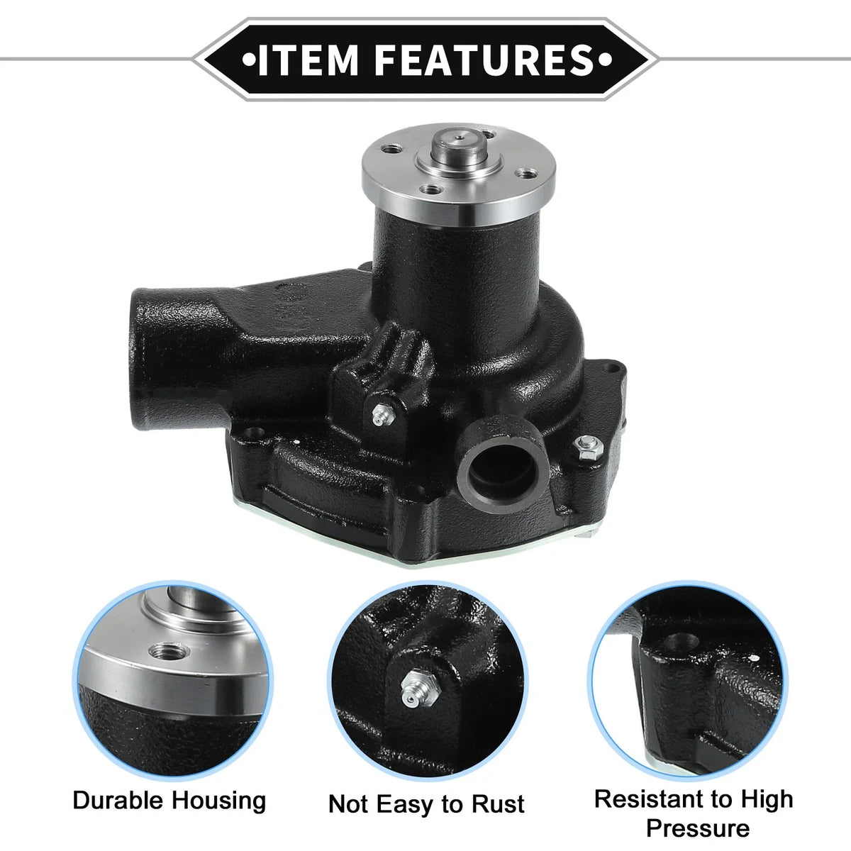 Water Pump for Mitsubishi 6D16 6D16T Kobelco SK330-6 (with Rubber Ring Kit)
