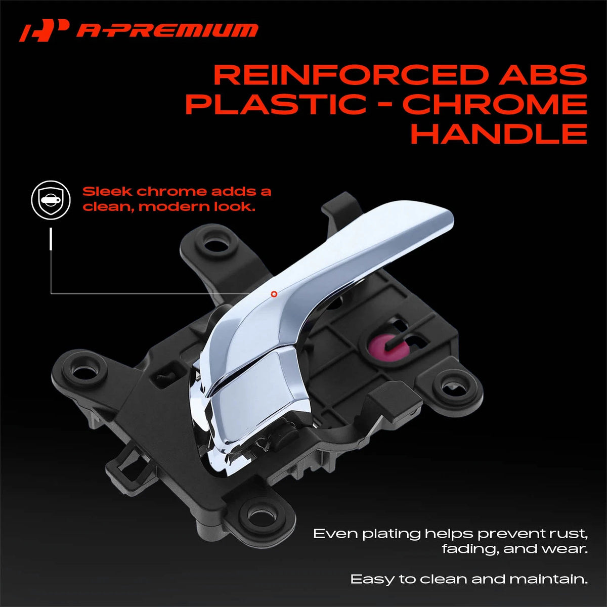 Front Right Chrome Interior Door Handle for Hyundai Accent (2018–2022) 82610J0010