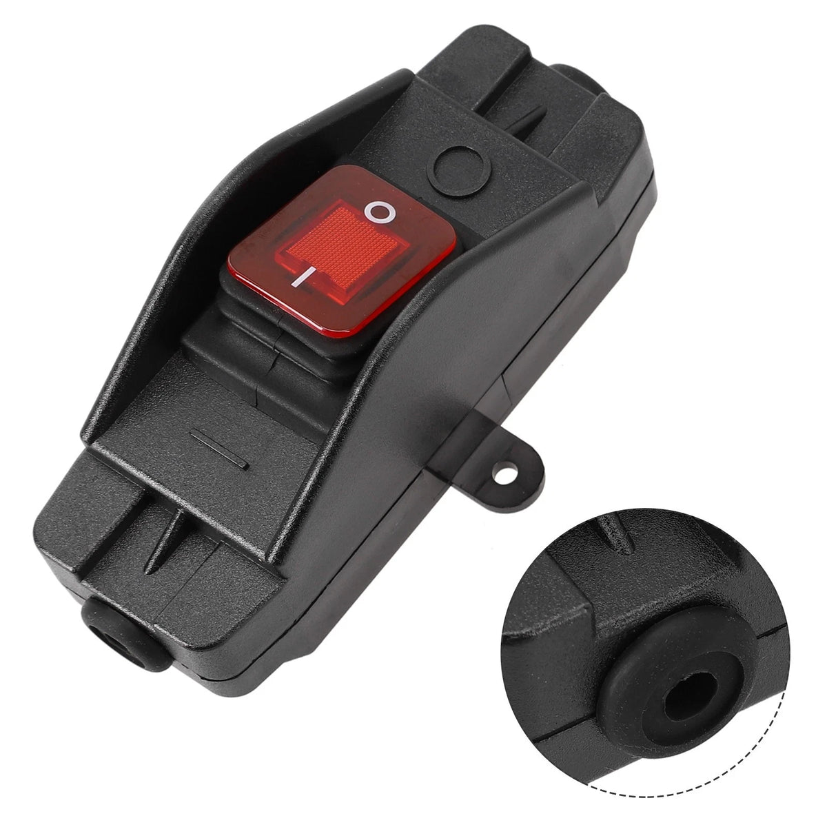30A 220V IP65 Waterproof On/Off Inline Cord Switch with Indicator