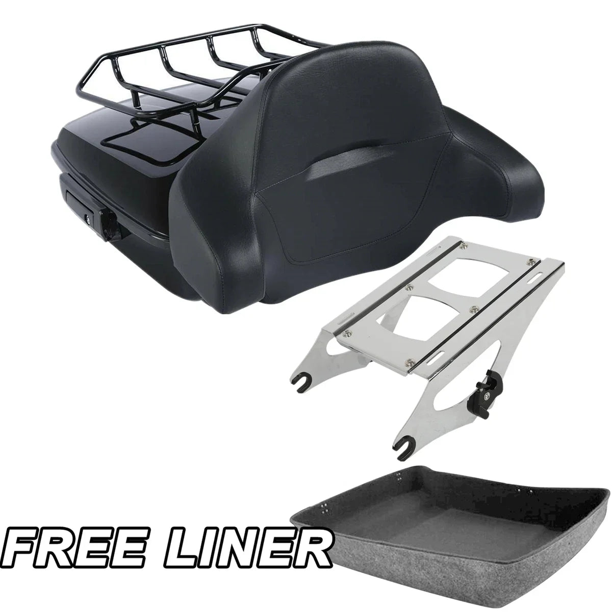 Chopped Trunk Pad Mount Rack for Harley Touring Electra Street Glide (2014–Up)