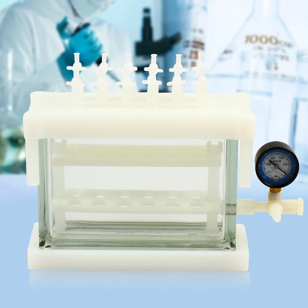 12 Position Solid Phase Extraction Vacuum Manifold Chamber for Lab Testing