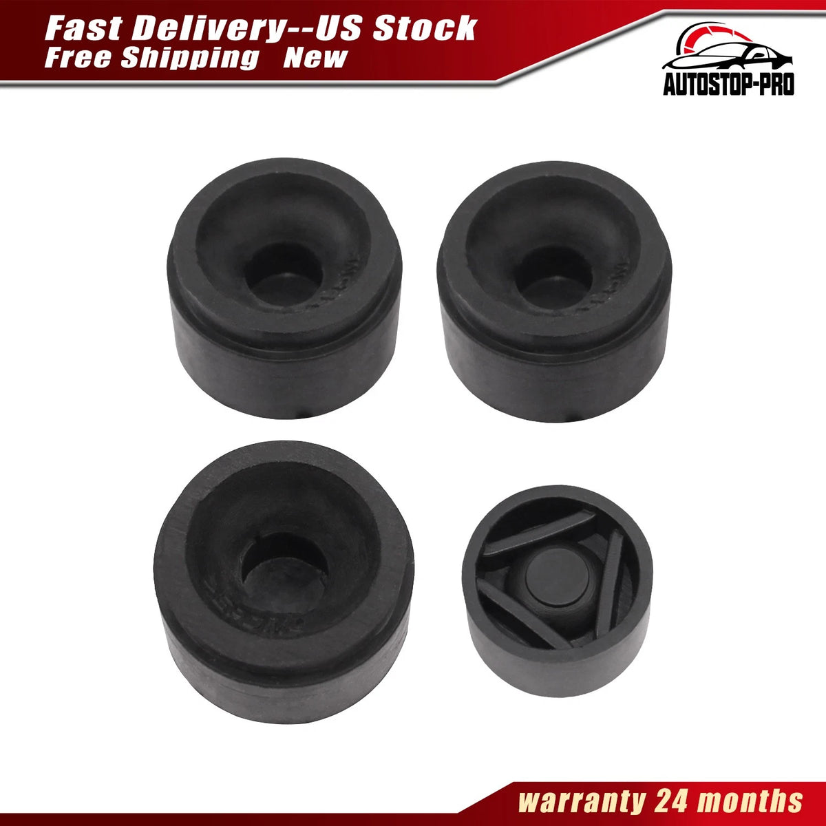 Set of 4 Engine Cover Mounting Rubber Grommets for Audi VW (06J103226A, 07C103226B, 06J103226)
