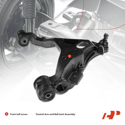 Front Left Lower Control Arm w/Ball Joint for Ford Expedition (2003–2023) - 1L3Z3079BA, 2L3Z3079BA, F65Z3079FE