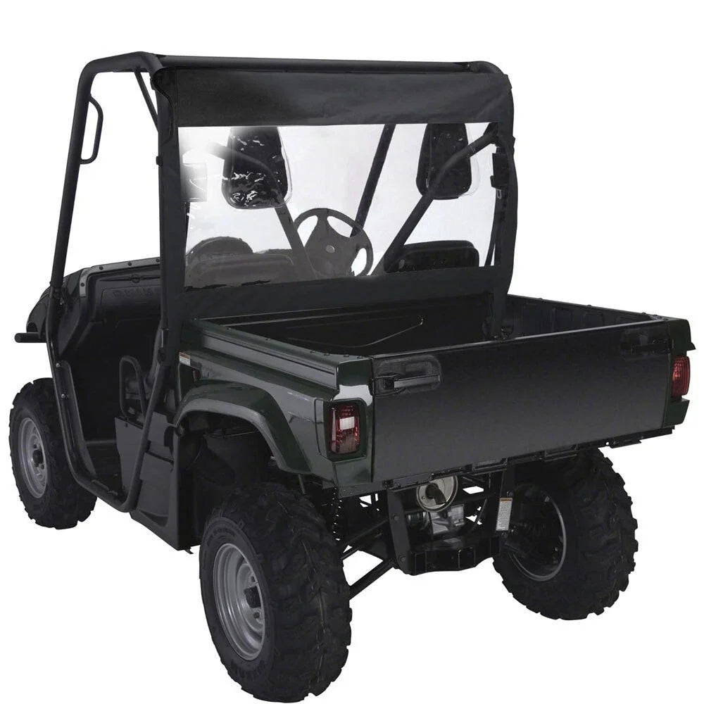 UTV Rear Window Shield 600D Black for Yamaha Rhino 450/660/700 (2004–2018) 78637