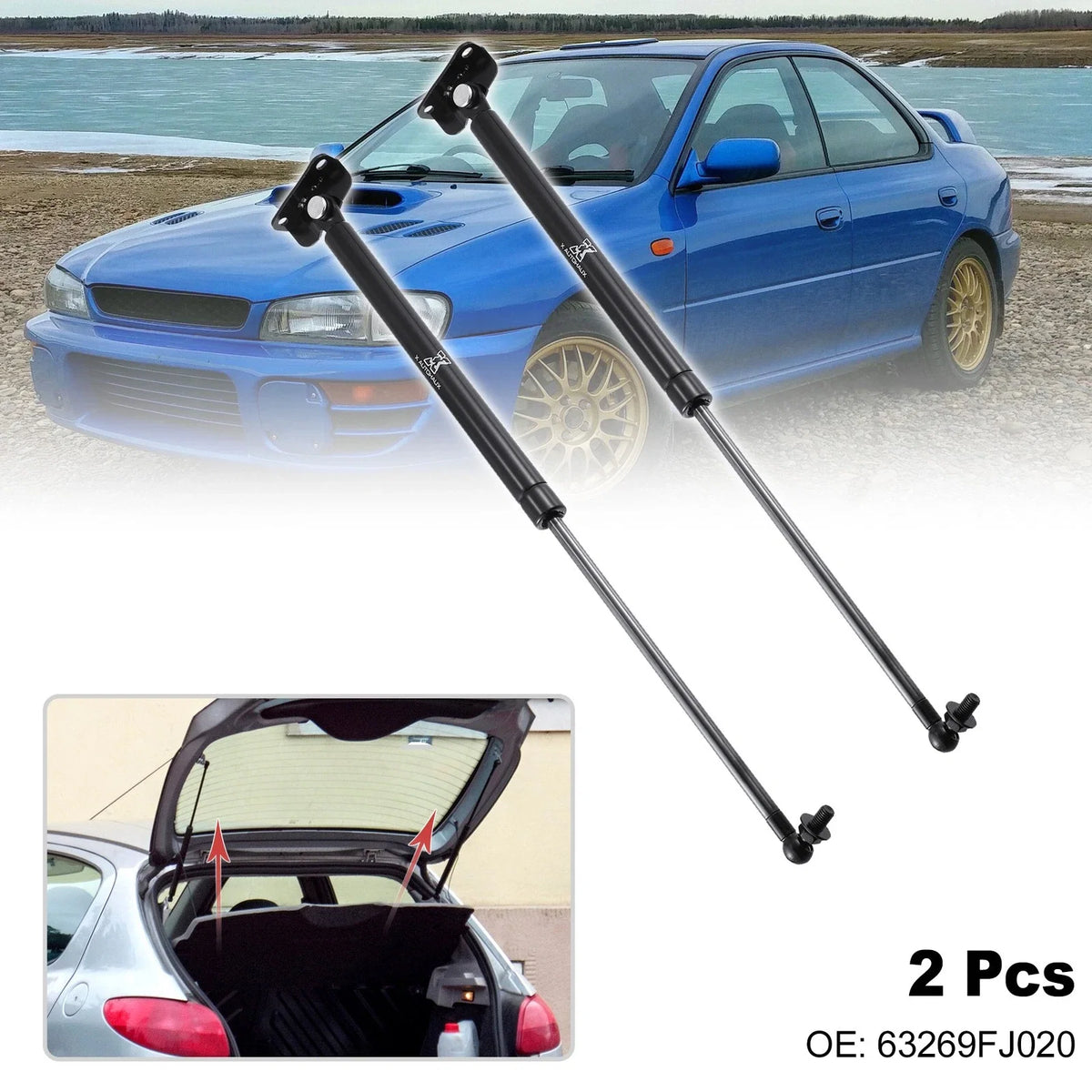 2X Rear Tailgate Lift Supports for Subaru (2010–2014) 63269FJ020