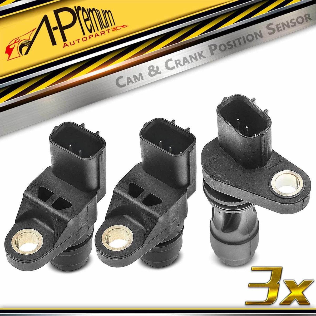 2X Camshaft & Crankshaft Position Sensor for Honda Civic CR-V (2002–2005) 5S1388, 37510PNB003, 37510PNA003, PC610, PC376