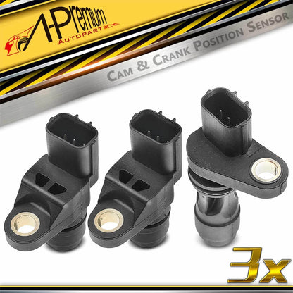 2X Camshaft & Crankshaft Position Sensor for Honda Civic CR-V (2002–2005) 5S1388, 37510PNB003, 37510PNA003, PC610, PC376