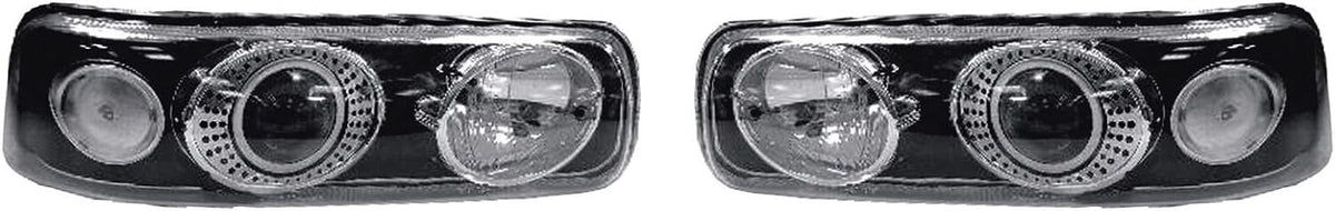 Set of 2 TYC HID Projector Headlights for Chevrolet Silverado (1999–2002)