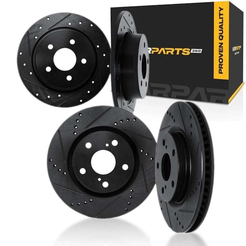 Rotor Set for Subaru WRX (2012–2014) ALX-PAU-DF-8004-13026-CLA4, Drilled & Slotted
