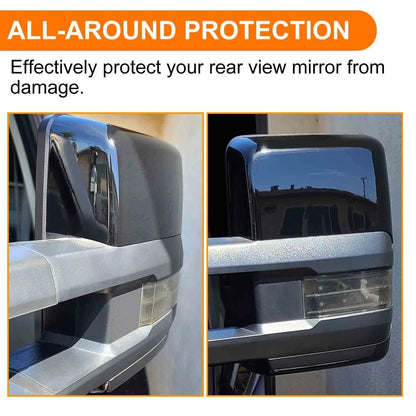 Pair Tow Mirror Cap Cover for Chevy Silverado GMC Sierra (2014–2019)