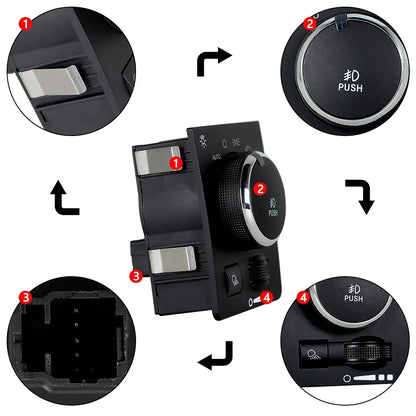 Fog Lamp Switch for Dodge Ram 1500 2500 3500 4500 5500 (2013–2021)